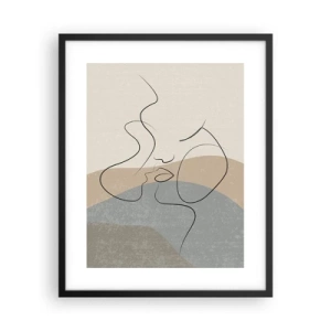 Poster în ramă neagră - Ca o atingere de pensulă - 40x50 cm