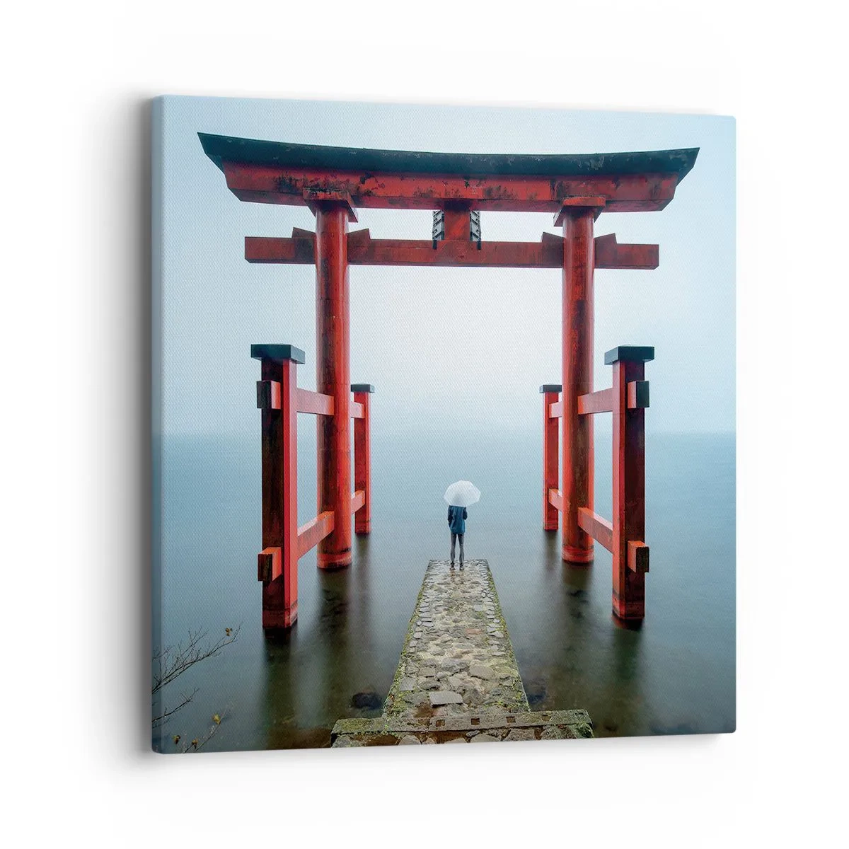 Tablou pe pânză - Reverie japoneză - 40x40 cm