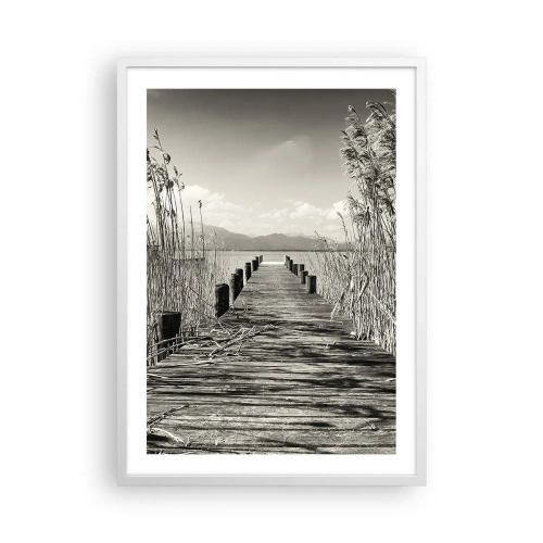 Poster în ramă albă - În intimitatea ierburilor - 50x70 cm