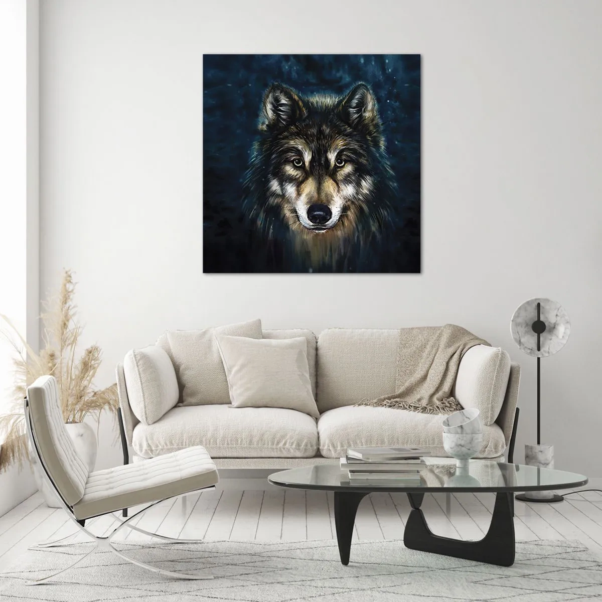 Tablou pe sticlă - Alfa? Și omega - 40x40 cm