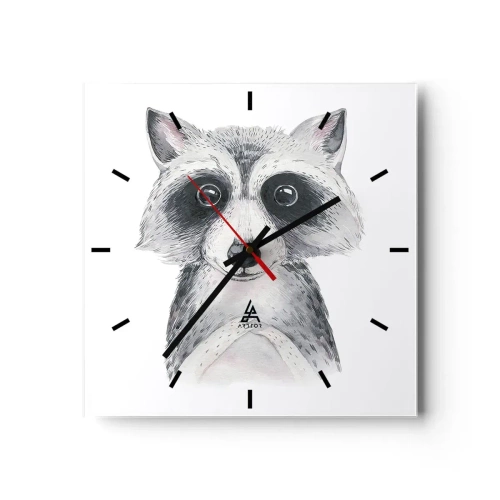 Ceas de perete - Ceas pe sticlă - Un moment pentru emoții - 30x30 cm