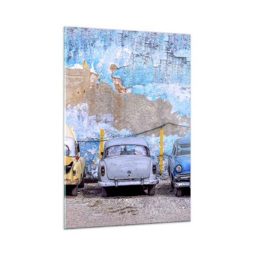 Tablou pe sticlă - Întâlnirea veteranilor - 50x70 cm