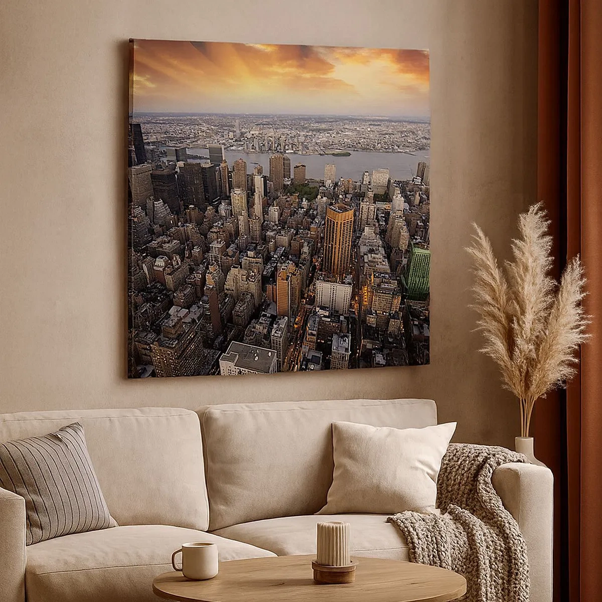 Tablou pe pânză - Inima care bate în timpul nostru - 30x30 cm