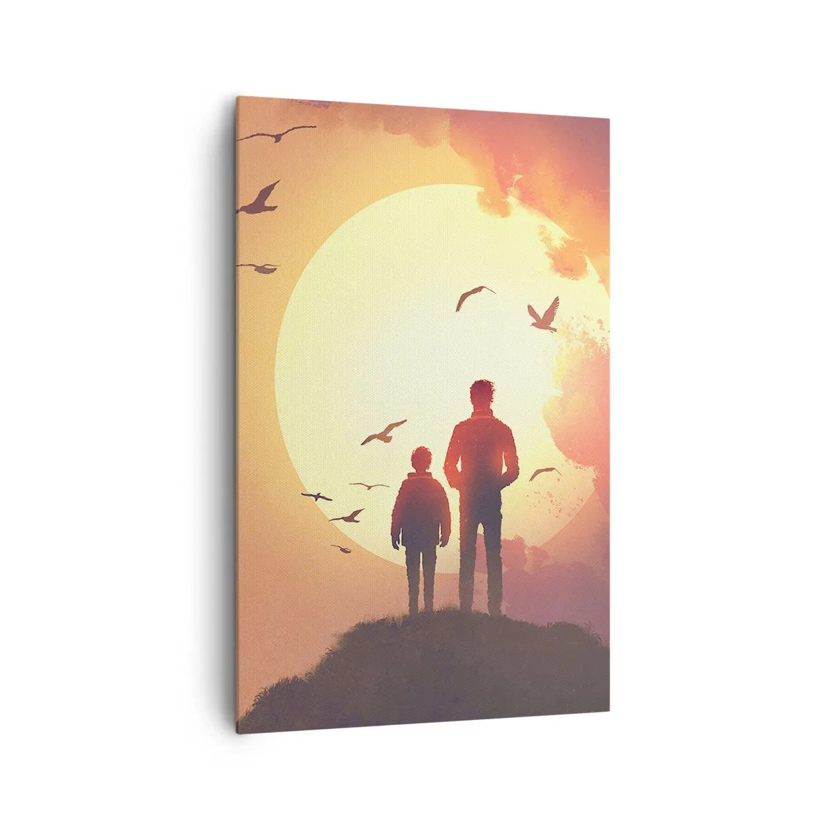 Tablou pe pânză - Față în față cu soarele - 80x120 cm