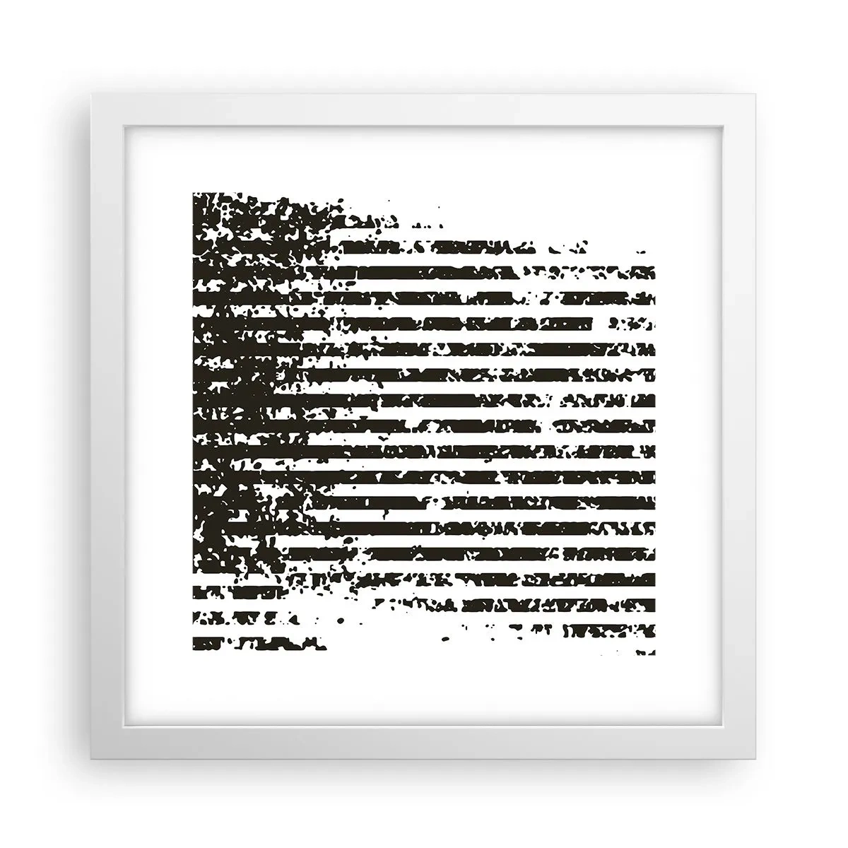 Poster în ramă albă - Ritm și zgomot - 30x30 cm
