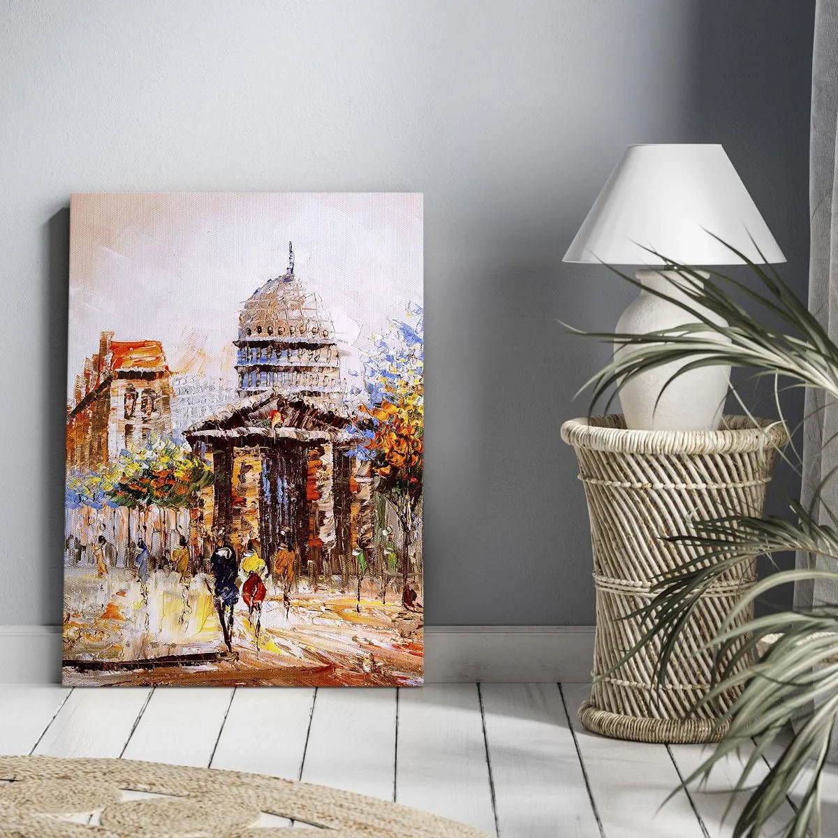 Tablou pe pânză - O plimbare pariziană - 50x70 cm