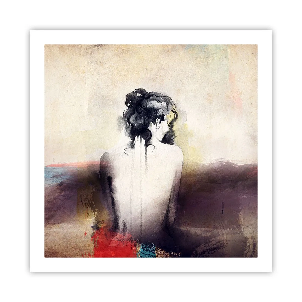 Poster - Linii moi, forme ovale - 60x60 cm