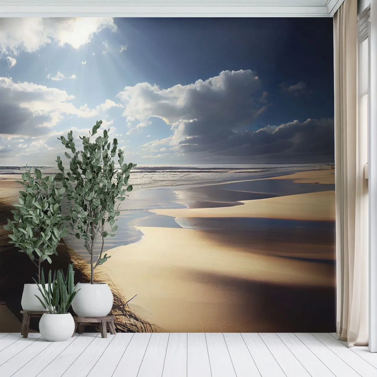 Tapet Premium Sand - Plajă sălbatică - plajă, Mare, Dunele - 100x70 cm