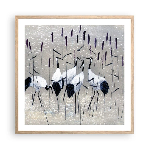Poster în ramă de stejar deschis - Printre ai tăi - 60x60 cm