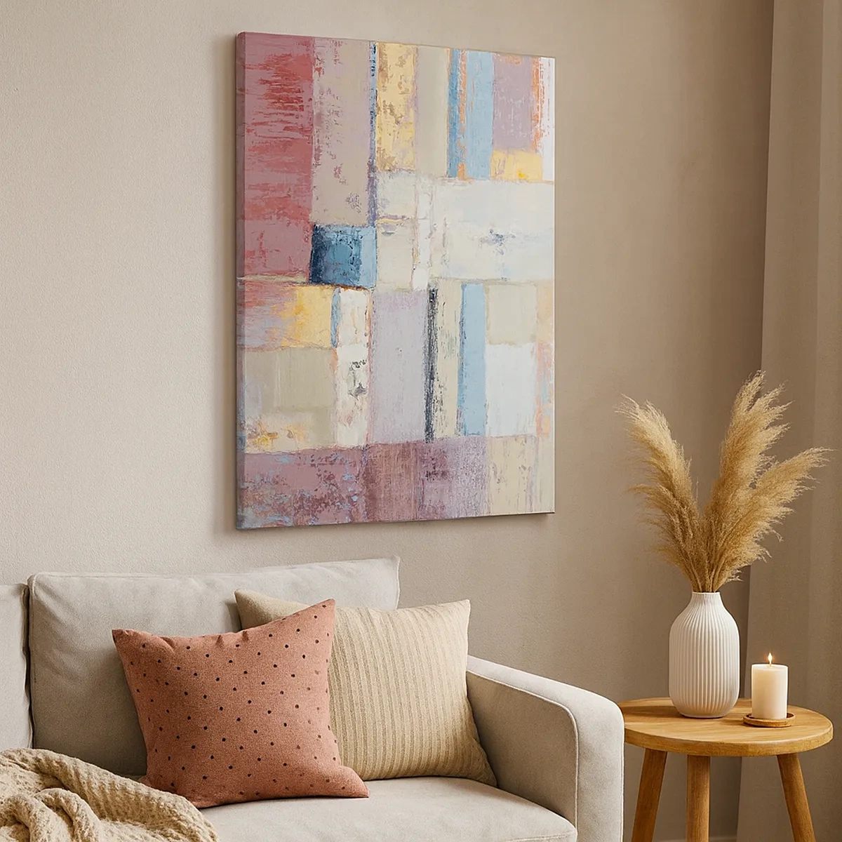 Tablou pe pânză - Liniștea geometriei - 50x70 cm