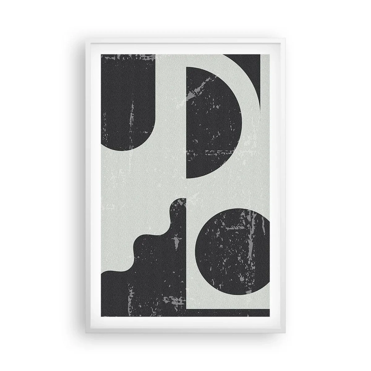 Poster în ramă albă - Compoziție deasupra și dedesubt - 61x91 cm