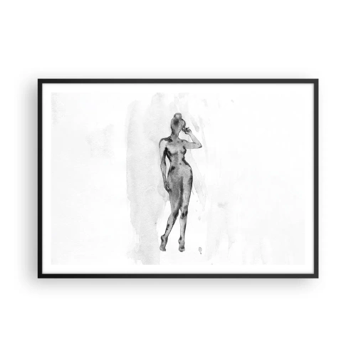 Poster în ramă neagră - Un studiu al idealului de feminitate - 100x70 cm
