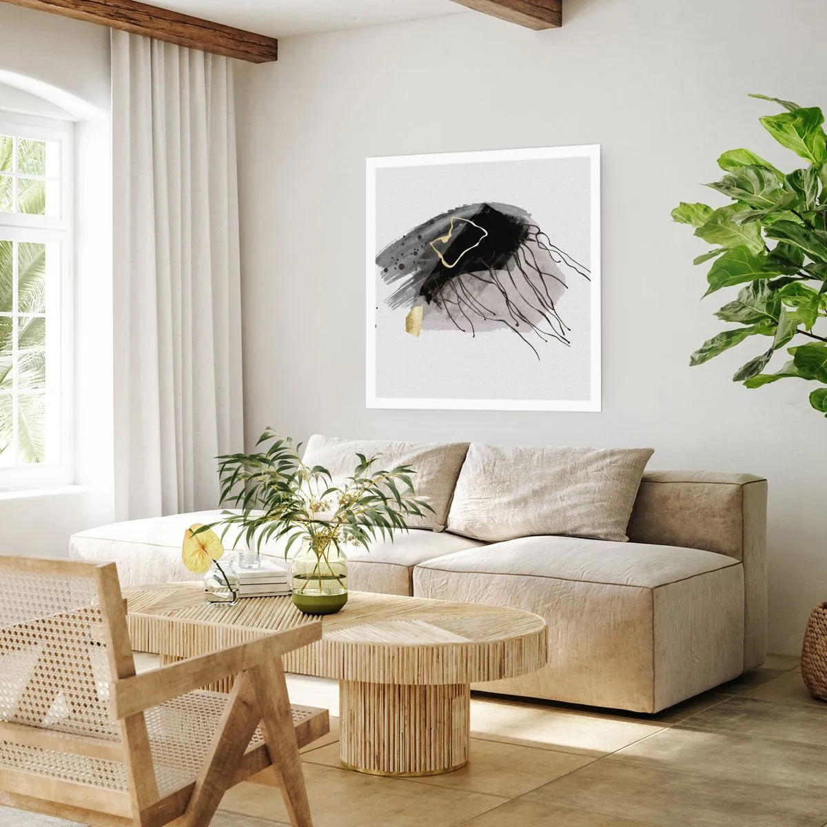 Poster - Negru și aur - 60x60 cm