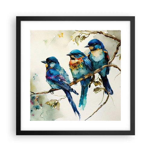 Poster în ramă neagră - Se simte jignit? - 40x40 cm