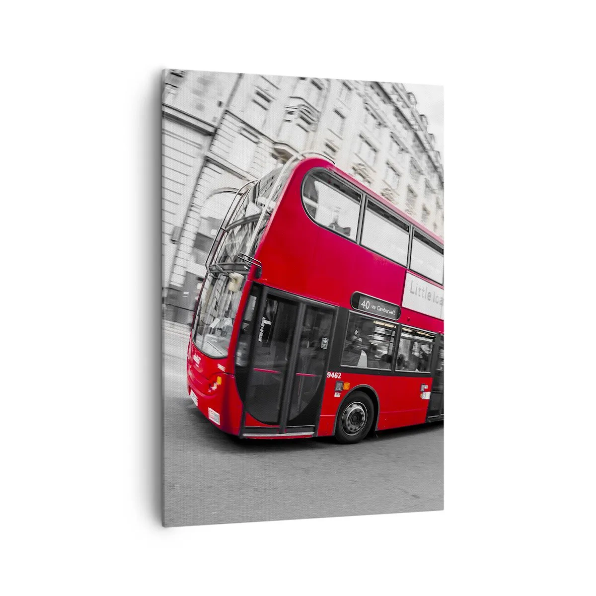 Tablou pe pânză - Londra în mod tradițional - by bus - 70x100 cm