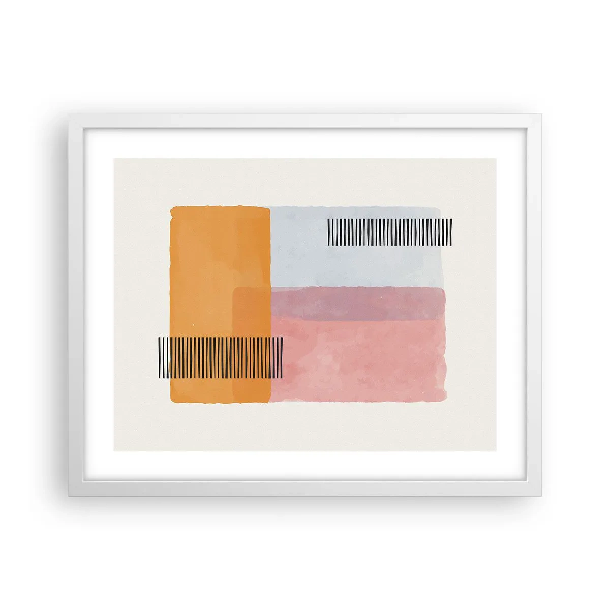 Poster în ramă albă - Din colț în colț - 50x40 cm