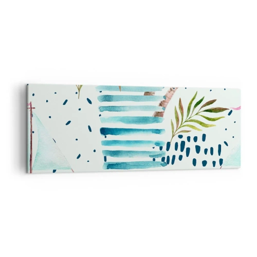 Tablou pe pânză - Vacanță sub palmieri - 140x50 cm