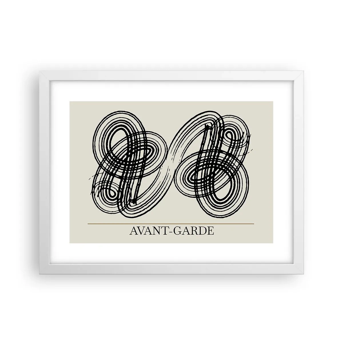 Poster în ramă albă - A apărut spontan - 40x30 cm