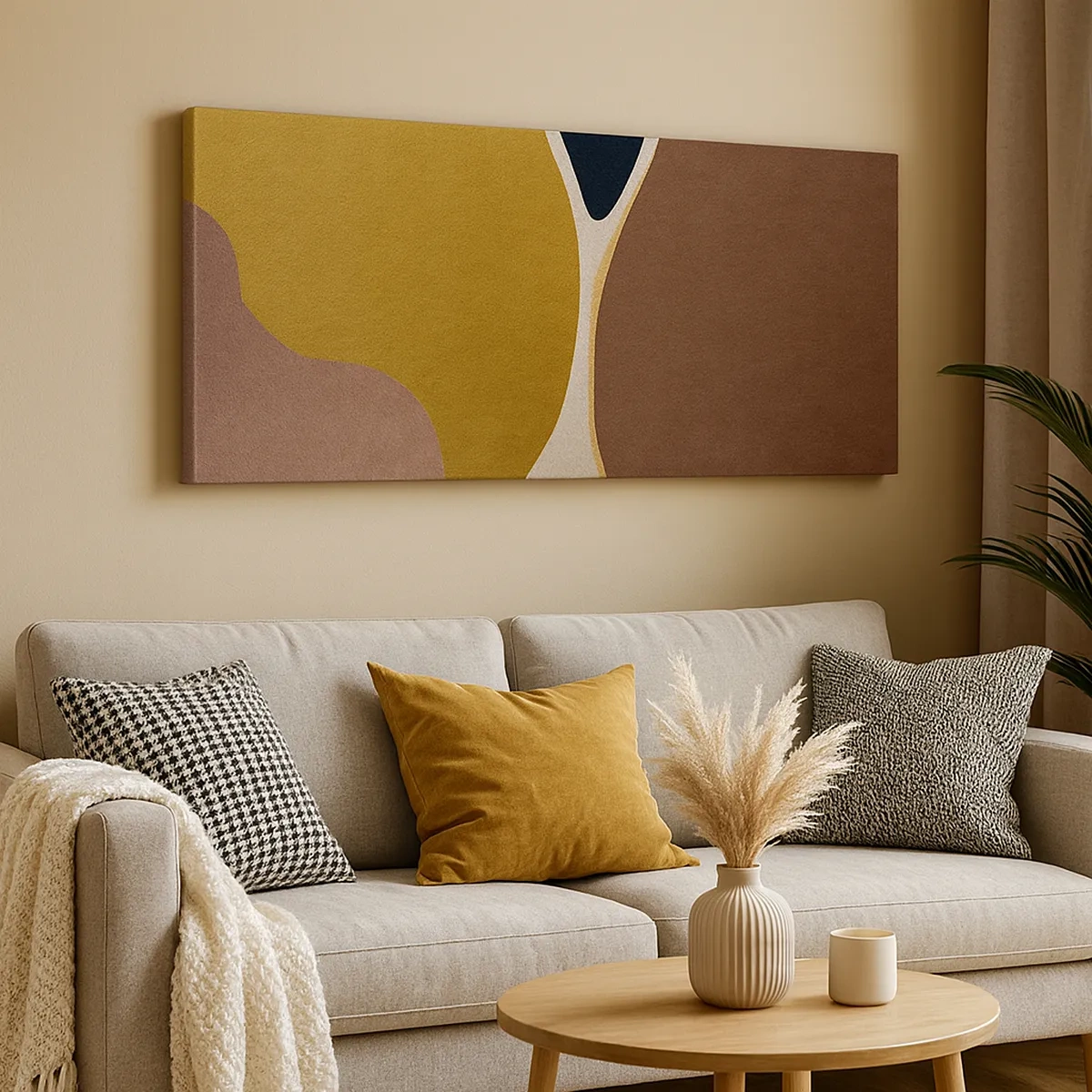 Tablou pe pânză - Abstracție - un loc în spațiu - 30x30 cm