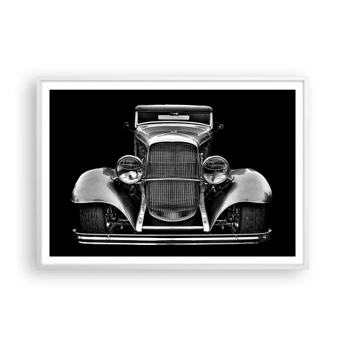 Poster în ramă albă - Un adevărat gentleman - 100x70 cm