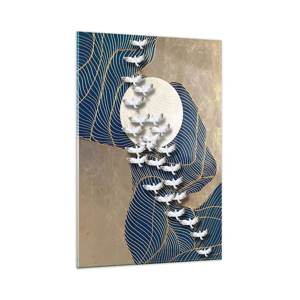 Tablou pe sticlă - Libertate, rătăcire, comunitate - 80x120 cm