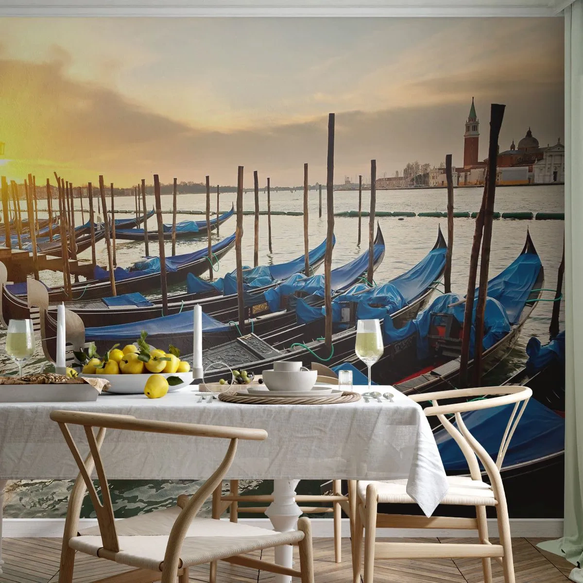 Tapet Premium Sand - Înainte de a începe agitația - Veneția, Oraș, Arhitectură - 100x70 cm