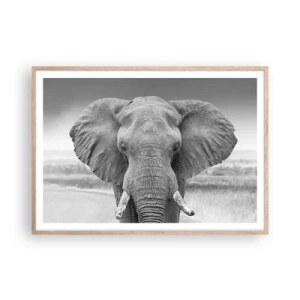 Poster în ramă de stejar deschis - Bun venit în lumea mea - 100x70 cm