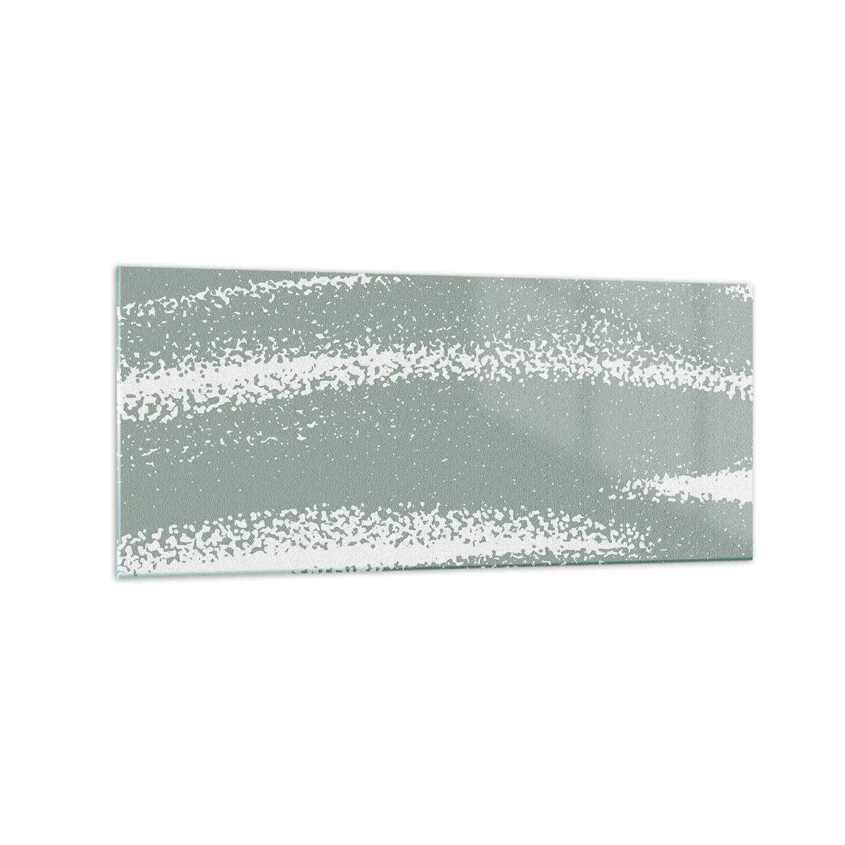 Tablou pe sticlă - Abstracție în stil de iarnă - 120x50 cm