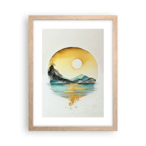 Poster în ramă de stejar deschis - În cercul de frumusețe - 30x40 cm