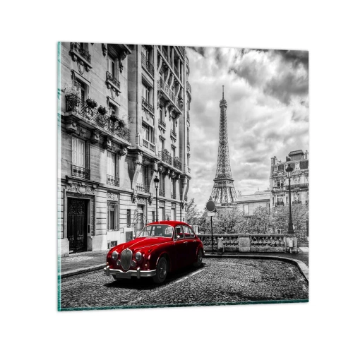 Tablou pe sticlă - Prădător în oraș - 70x70 cm