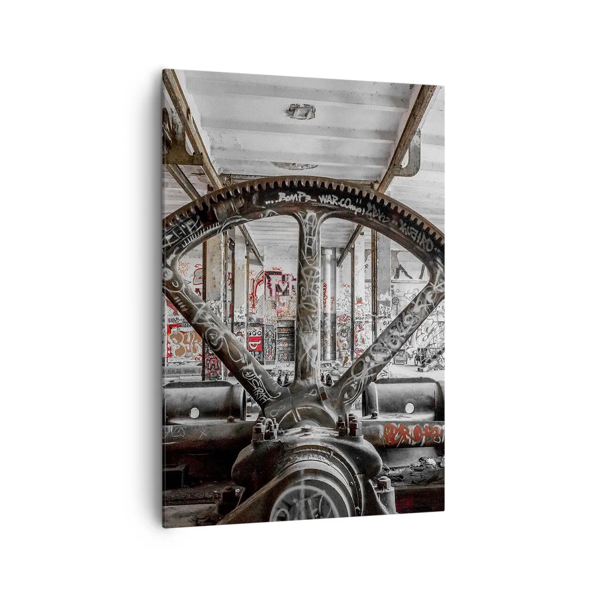 Tablou pe pânză - Viața secretă a unei fabrici - 70x100 cm