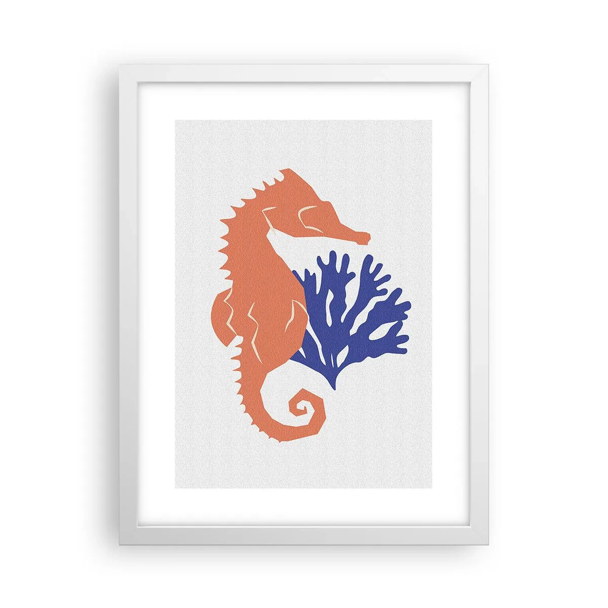 Poster în ramă albă - Pe o pajiște subacvatică - 30x40 cm