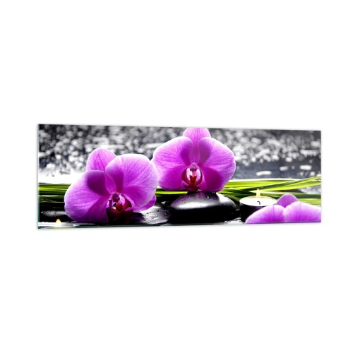 Tablou pe sticlă - Să te scufunzi în pace și liniște - 160x50 cm