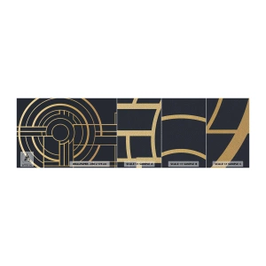 Mostră tapet Premium Sand - Întoarcerea lucrurilor - Abstracția, Bucată, Grafică - 100x30 cm