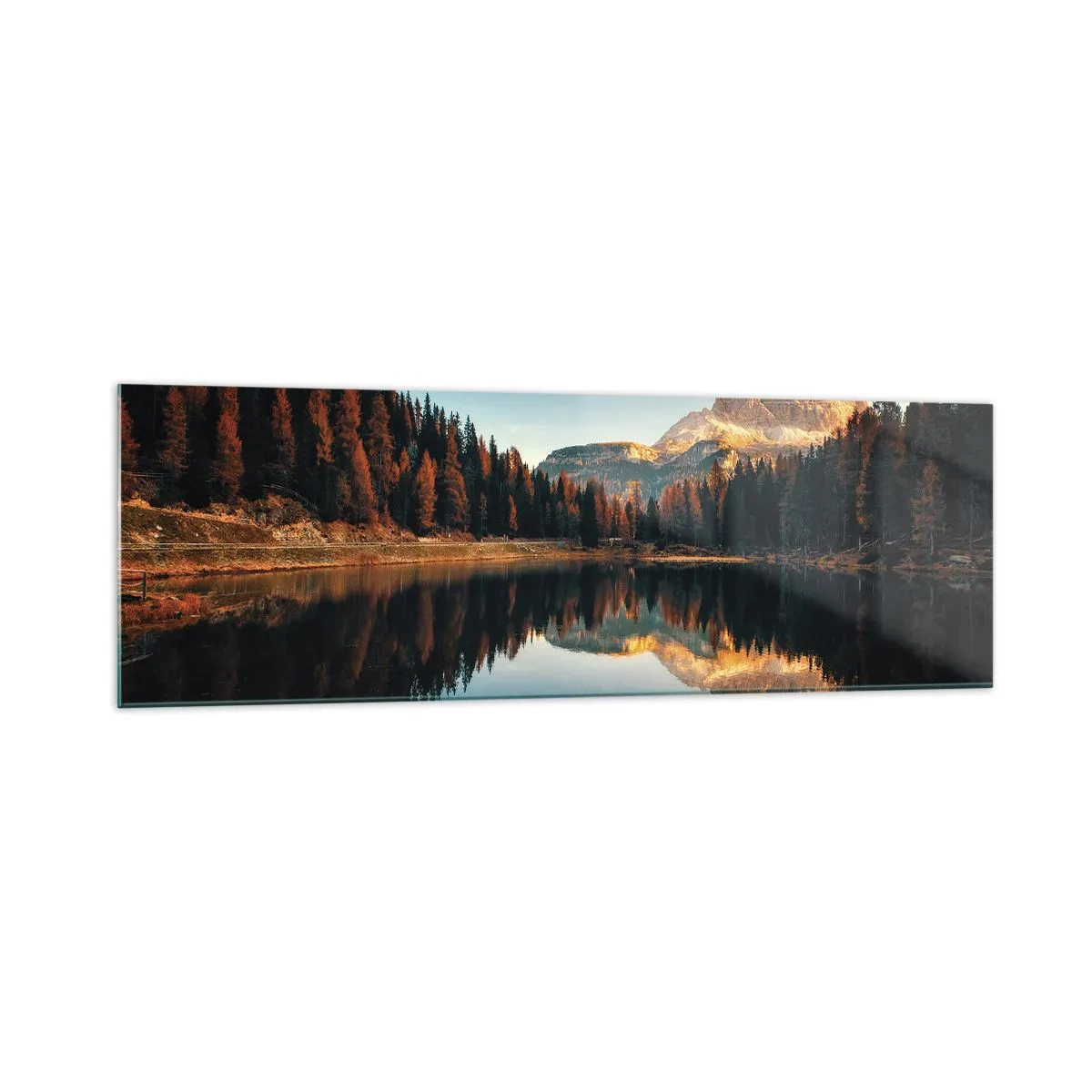 Tablou pe sticlă - Peisaj dublat - 160x50 cm
