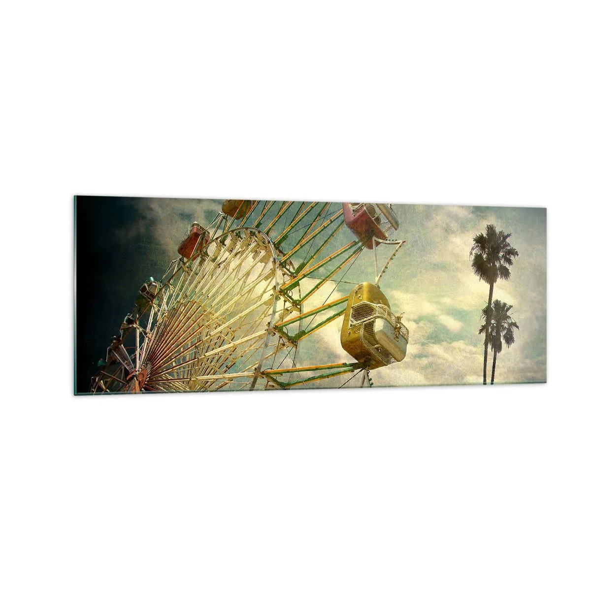 Tablou pe sticlă - Hai la distracție… - 140x50 cm