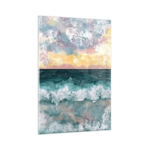 Tablou pe sticlă - Apă, lumină, aer - 80x120 cm