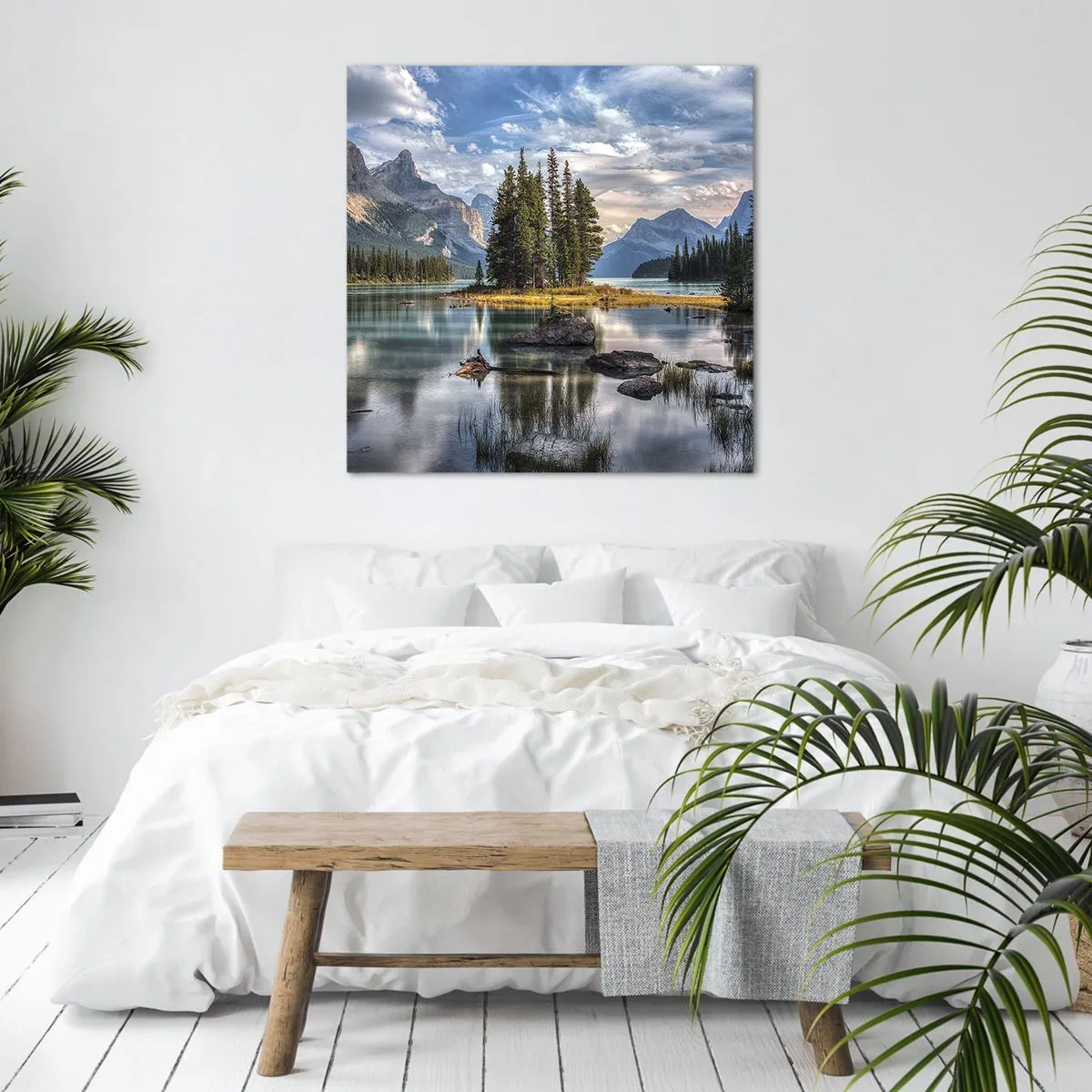 Tablou pe pânză - La o apă mare și limpede… - 60x60 cm
