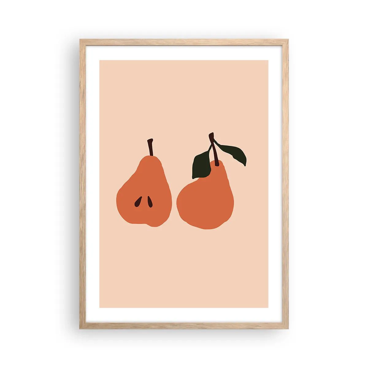 Poster în ramă de stejar deschis - Dulceața în sine - 50x70 cm