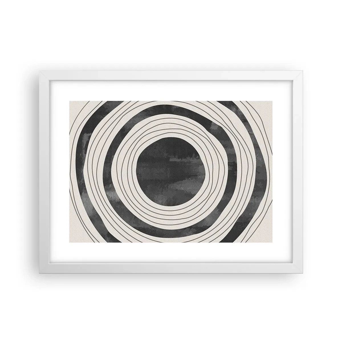 Poster în ramă albă - Direct la subiect - 40x30 cm