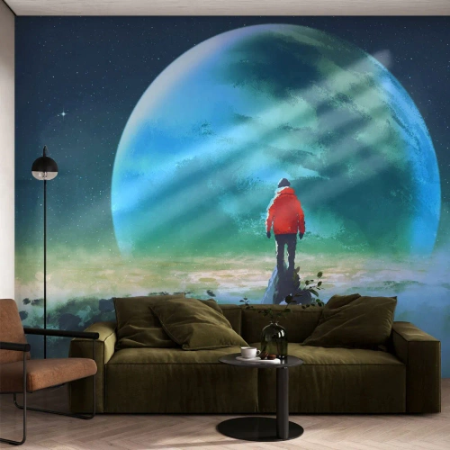 Tapet Premium Sand - Descoperitorul unui nou ținut - Abstracția, Fantezie, Planeta Pământ - 200x140 cm