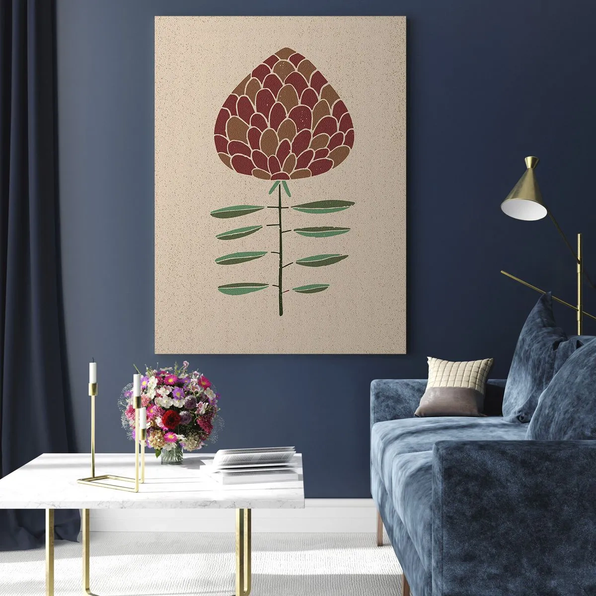 Tablou pe sticlă - Deliciu pentru veveriță - 70x100 cm