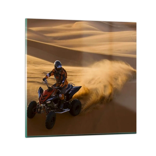 Tablou pe sticlă - Pe valuri de nisip - 30x30 cm