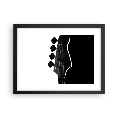 Poster în ramă neagră - Tăcere de rock  - 40x30 cm