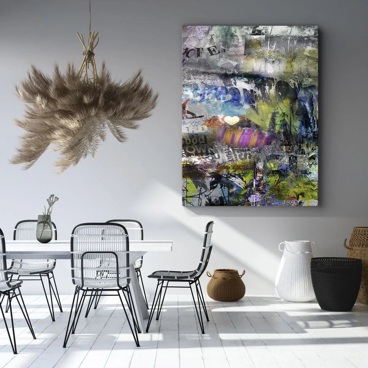 Tablou pe pânză - Colaj de amintiri - 45x80 cm