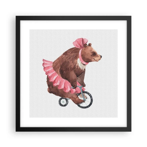 Poster în ramă neagră - Ce circ! - 40x40 cm