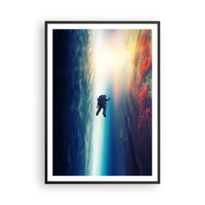 Poster în ramă neagră - Provocând universul - 70x100 cm