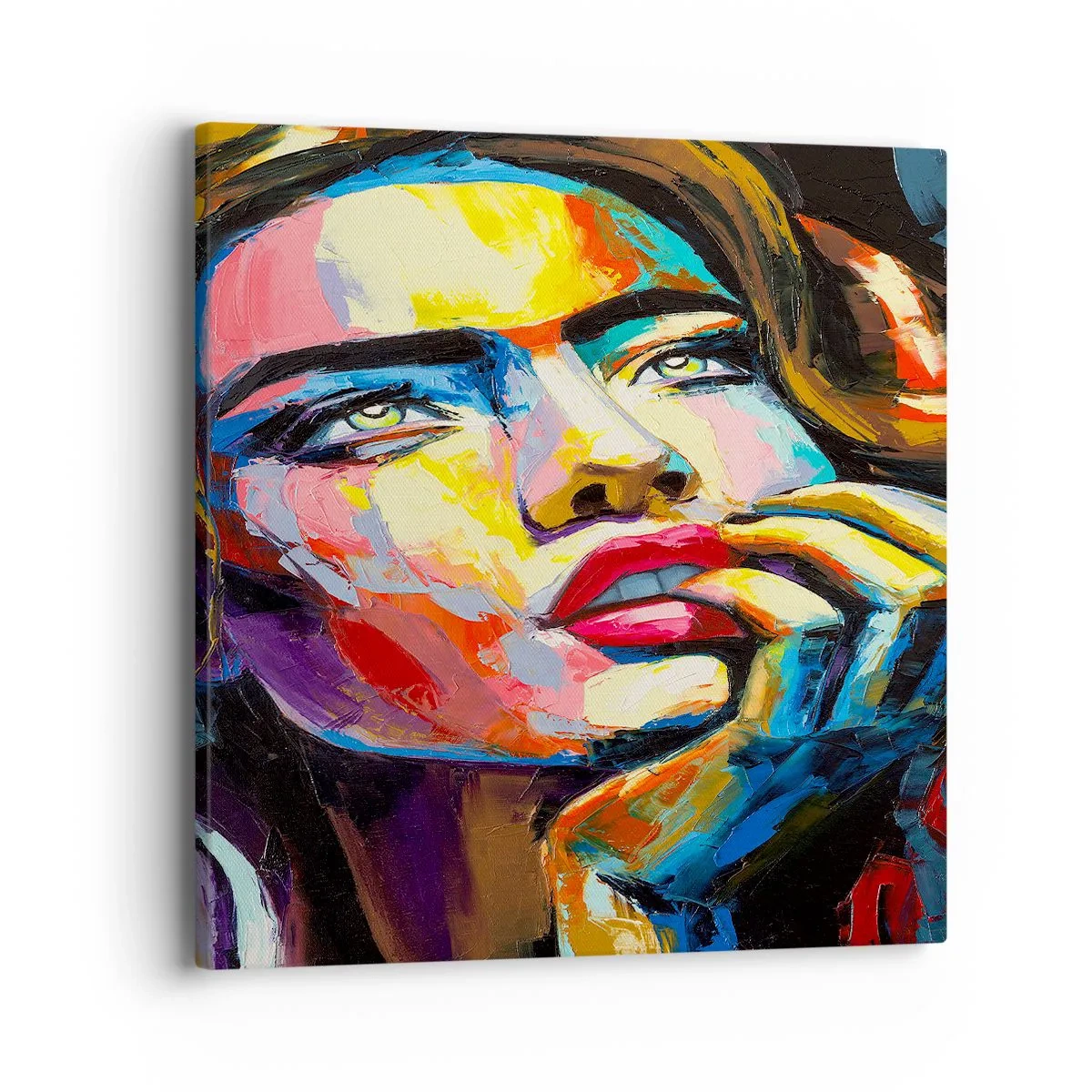 Tablou pe pânză - Visele ca niște păsări se înalță pe cer - 40x40 cm