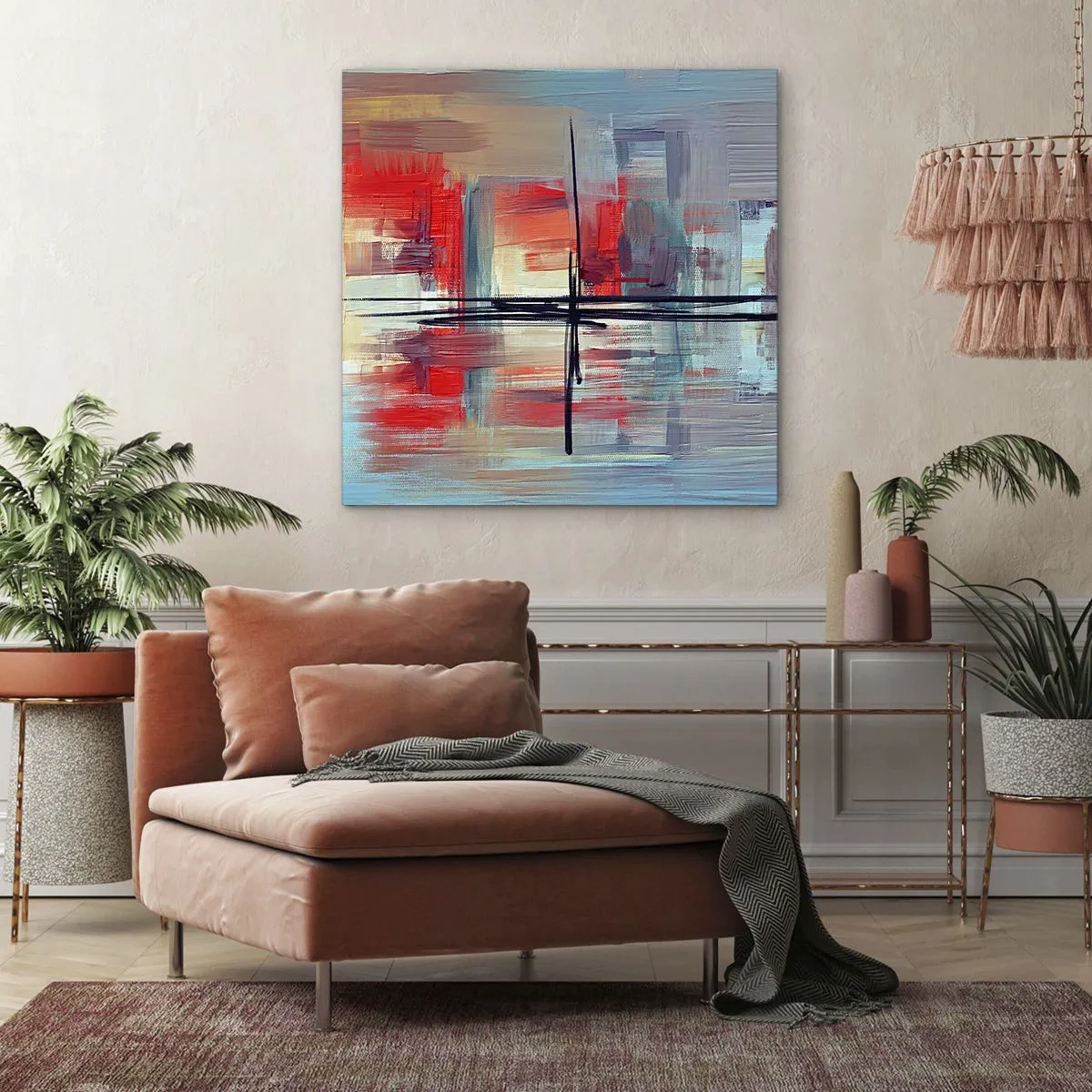 Tablou pe pânză - Peisaj dintr-o dimensiune necunoscută - 60x60 cm