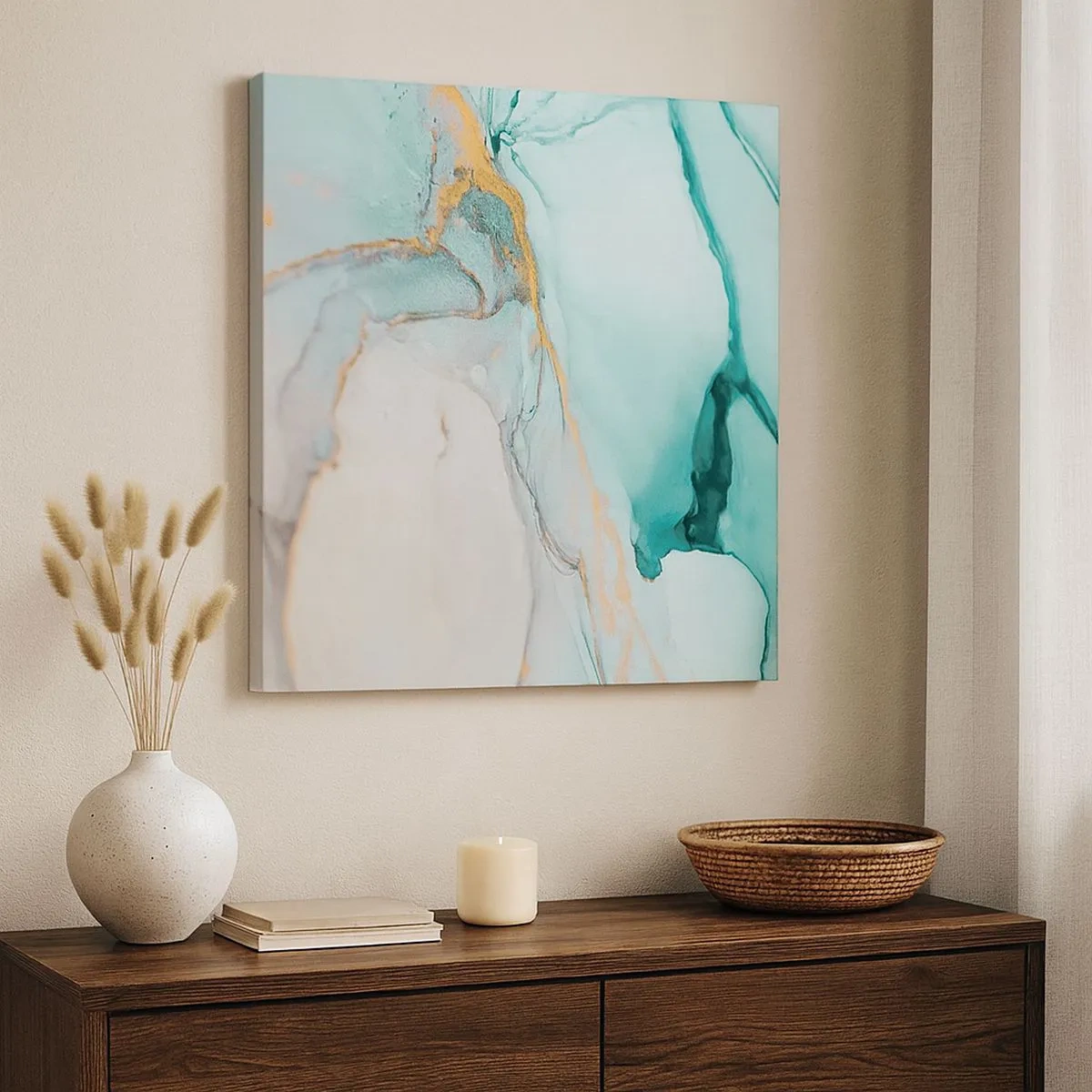 Tablou pe pânză - Dansul formelor și al culorilor - 30x30 cm